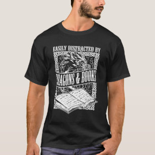Fantasy literatuur cadeau voor een boek Nerd T-shirt