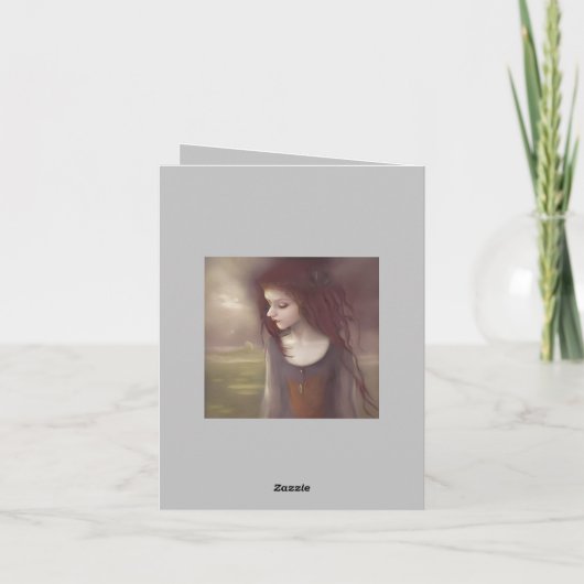 Fantasy Little Fairy Bedankkaart (Achterkant)