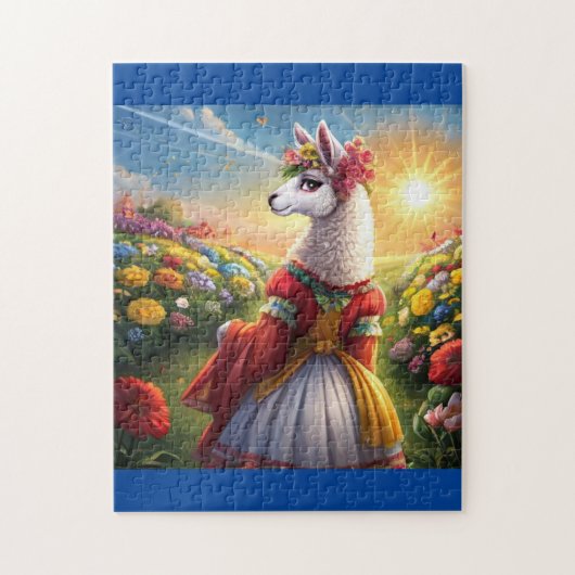 Fantasy Llama Legpuzzel (Verticaal)
