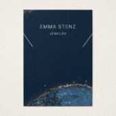 Fantasy Lux Blue Gold Ketting-beeldschermkaarten Visitekaartje (Voorkant)