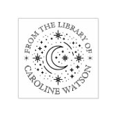 Fantasy maan en sterren uit de bibliotheek van Rub Rubberstempel (Afrduk)