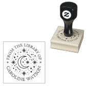 Fantasy maan & sterren uit de bibliotheek van  Rub Rubberstempel (Gestempeld)