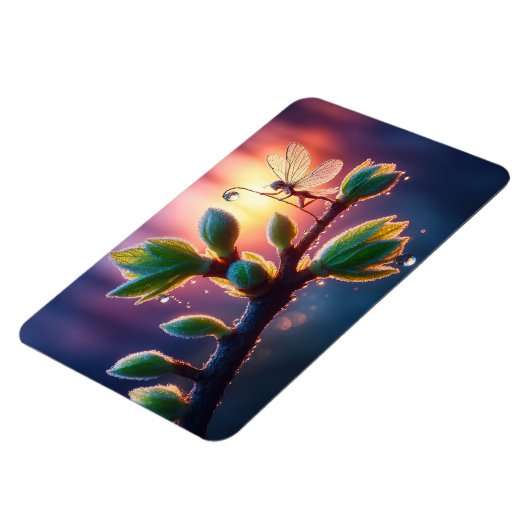 Fantasy macro photography of tiny forest sprite magneet (Linkerzijde)