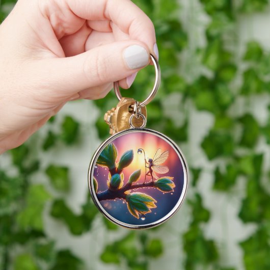 Fantasy macro photography of tiny forest sprite sleutelhanger (Hand)