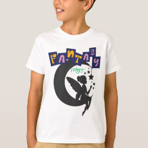 Fantasy Magic - Sprookje Zittend op de maan met st T-shirt