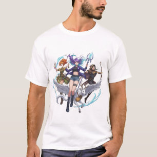 Fantasy Magic Trio PNG, Anime stijl tovenaar, Boog T-shirt