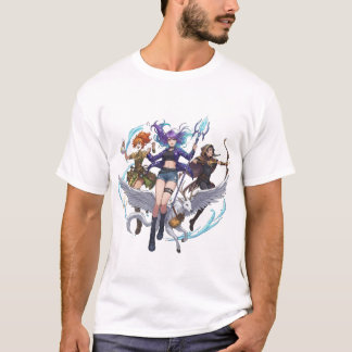 Fantasy Magic Trio PNG, Anime stijl tovenaar, Boog T-shirt