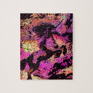 Fantasy Magic Unicorn Abstracte Kunst Legpuzzel