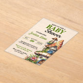 Fantasy Magical Fairy House Baby Shower Acryl Uitnodigingen (Laagn)