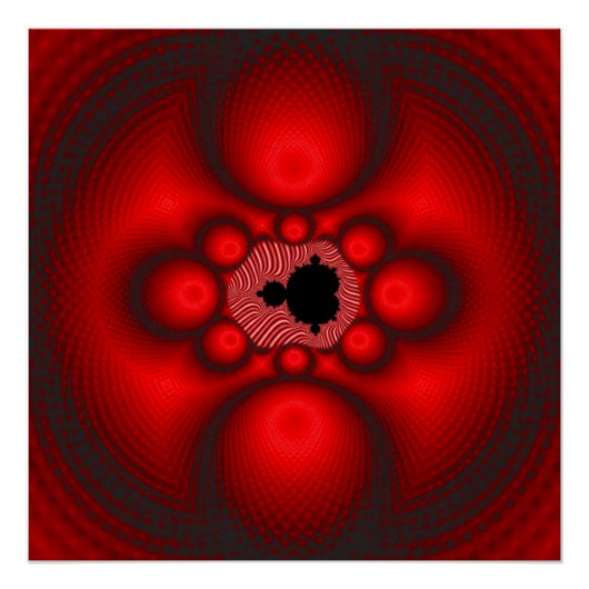 Fantasy Mandelbrot Fractal Afbeelding Perfect Poster (Voorkant)