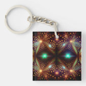 Fantasy Mandelbrot Fractal Sleutelhanger (voorkant)