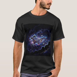 Fantasy Mandelbrot Gevechtsvliegtuig In Fractale P T-shirt