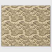 Fantasy Map Cartografie Oud handgemaakt papier (Vlak)