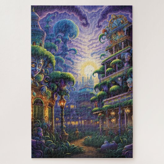 Fantasy Mardi Gras Colors Legpuzzel (Verticaal)