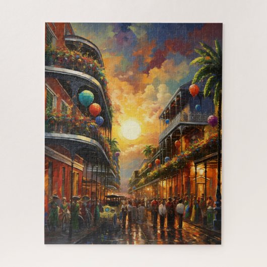 Fantasy Mardi Gras Colors  Legpuzzel (Verticaal)