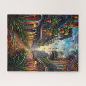 Fantasy Mardi Gras Kleuren Legpuzzel (Horizontaal)