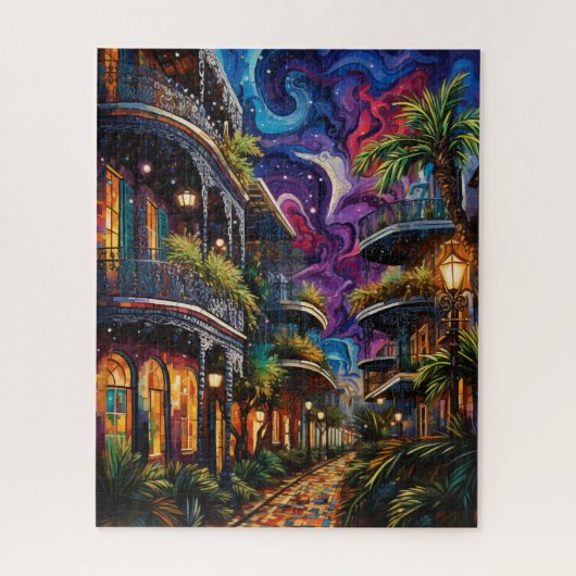 Fantasy Mardi Gras Kleuren Legpuzzel (Verticaal)