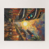 Fantasy Mardi Gras Kleuren Legpuzzel (Horizontaal)