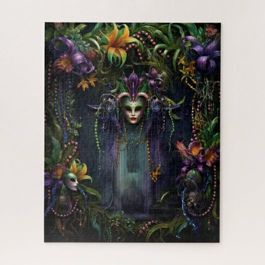 Fantasy Mardi Gras Kleuren Legpuzzel (Verticaal)