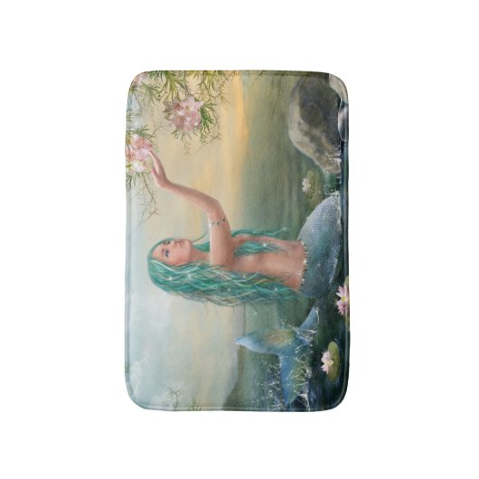 Fantasy Marine Zeemeermin Ariek Bath Mat (Voorkant Verticaal)