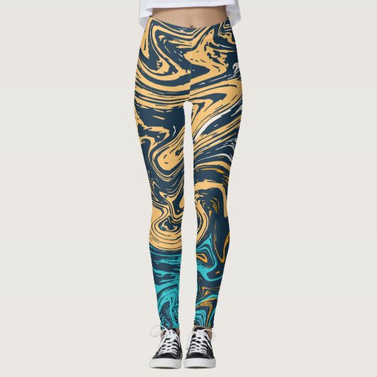 Fantasy marmer leggings (Voorkant)