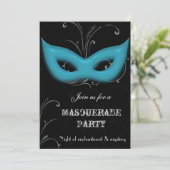 Fantasy Maskerade-feest uitnodiging (Staand voorkant)