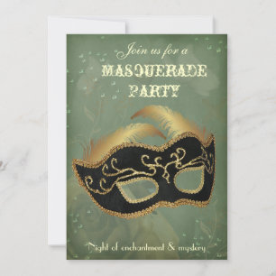 Fantasy Masquerade feest uitnodiging