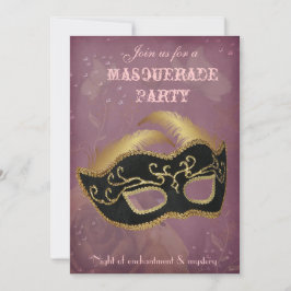 Fantasy Masquerade feest uitnodiging