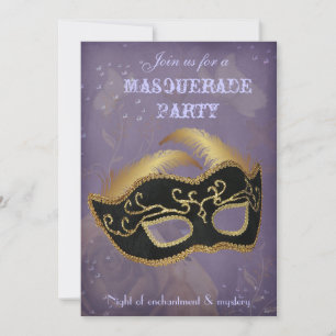 Fantasy Masquerade feest uitnodiging