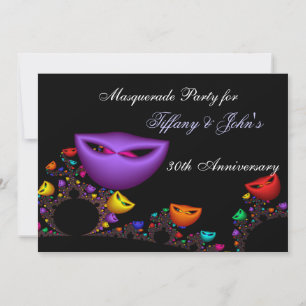 Fantasy Masquerade feest uitnodiging