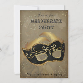 Fantasy Masquerade feest uitnodiging