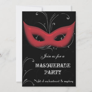 Fantasy Masquerade feest uitnodiging