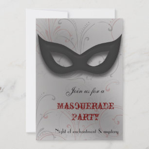 Fantasy Masquerade feest uitnodiging