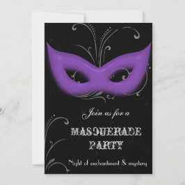 Fantasy Masquerade feest uitnodiging