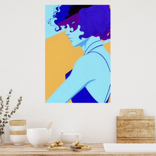 Fantasy Masquerade in het Nagel Estate Ken Gage Poster (Keuken)