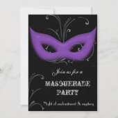 Fantasy Masquerade party Uitnodiging (Voorkant)