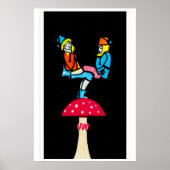 Fantasy Matchbox Print, Evenwichtskabouters op Poster (Voorkant)