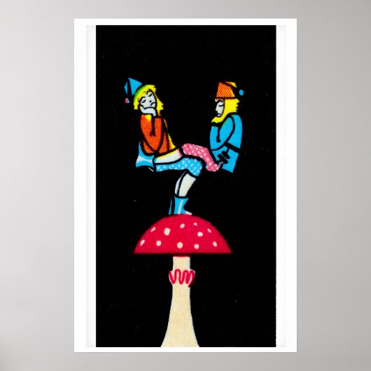 Fantasy Matchbox Print, Evenwichtskabouters op Poster (Voorkant)