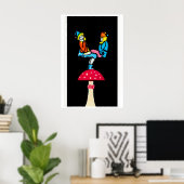 Fantasy Matchbox Print, Evenwichtskabouters op Poster (Thuiskantoor)