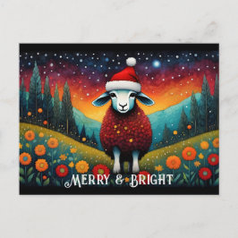 Fantasy Meadow Schattigee Baby Sheep Kerstvakantie Briefkaart
