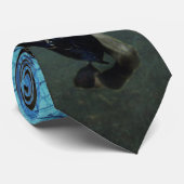 Fantasy Medieval Knight op Horseback in Moonlight Stropdas (Opgerold)