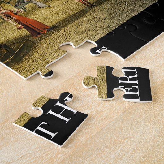 Fantasy Medieval Village Europe Puzzle Legpuzzel (Zijkant)