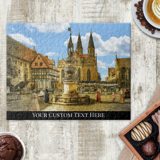 Fantasy Medieval Village Europe Puzzle Legpuzzel