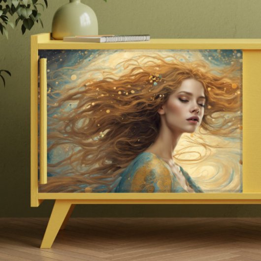 Fantasy Meisje Decoupage Tissuepapier