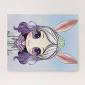 Fantasy Meisje met Bunny Ears Jigsaw Puzzel (Horizontaal)