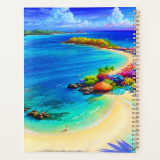 Fantasy Meisje Zeemeermin Water Natuur Nymph Mooi Planner (Achterkant)