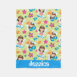 Fantasy meisjes deken naam toevoegen