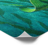 Fantasy Mermaid Art Poster Tropisch Zee Garden (Hoek)