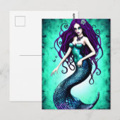 Fantasy Mermaid Briefkaart (Voorkant / Achterkant)
