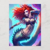 Fantasy Mermaid Briefkaart